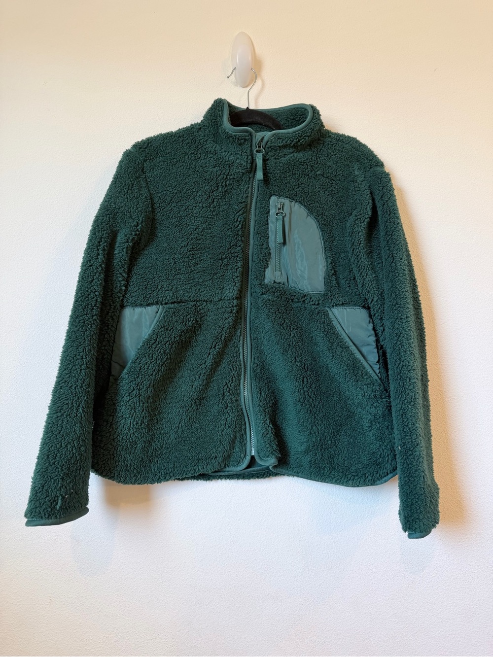 Maurices Deep Green Sherpa Zip Jacket